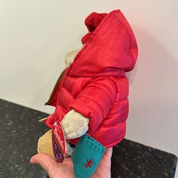 Starbucks Bearista Boy Bear Plush Winter 2006 51st Edition Red Puffy Jacket EUC - Picture 6 of 9